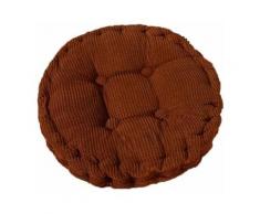 Fuienko - Cuscino rotondo per sedia da pranzo divano sgabello divano cuscino spesso, colore caffè