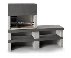 Edilmark - Barbecue KUBO.1 fuoco destra - panca reversibile