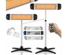 Arebos - Riscaldatore a Infrarossi 2500W Con Treppiede Regolabile In Altezza