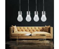 Etcshop - Lampada a sospensione Lampade a sospensione a soffitto lampadina cromo Lampada da