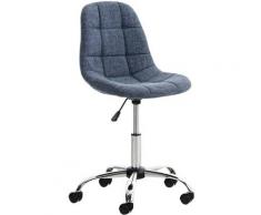 Sedia da ufficio Emil tessuto Blu