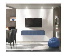 Zenzero Shop - Mobile porta TV in finitura Blu, anta a ribalta