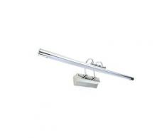 Trade Shop Traesio - applique da bagno led in alluminio opaco da 12W luce freddo o caldo - Bianco