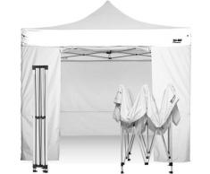 Gazebo Pieghevole 3x3 CON LATERALI - BIANCO - Ray Bot