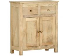 Vidaxl - Credenza 65x30x75 cm in Legno Massello di Mango Marrone