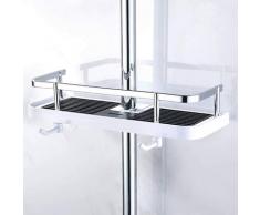Mensola per doccia a parete regolabile, cestino per la conservazione della cucina del bagno,