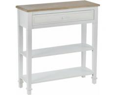 Homcom - Tavolo Consolle con Cassetto per Ingresso Bianco