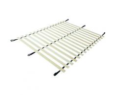 Rete a Doghe 160x190 cm - 16 Doghe con telaio flessibile – Senza Telaio – Base a Doghe in Legno di