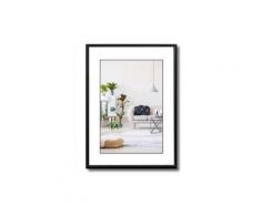 Cornice Foto Stampe Portafoto Quadro Minimal HOOKER PVC Colore NERO 35x50 cm