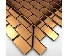 Sygma Group - mosaico specchio piastrelle cucina e bagno Brillo Marron