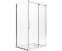 Box doccia rettangolare con easyclean h 200 vetro trasparente 8 mm mod. Prime Duo 1 Anta 75x110 cm