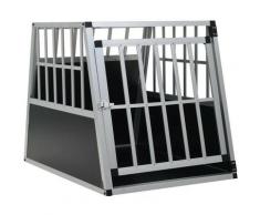 Vidaxl - Trasportino per Cani con Porta Singola 65x91x69,5 cm Argento