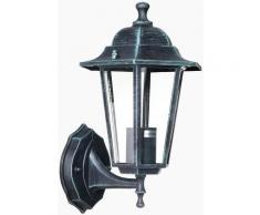 Lampione Vittoriano Classico a Parete Lampada Applique Esterno Alluminio e Vetro