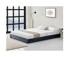 Corium Struttura Letto Imbottito 140 x 200 cm Letto con Rivestimento in Tessuto 1 Piazza e Mezza