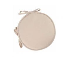 Cuscino per sedia rotondo Tappetino antiscivolo per sgabello per mobili da giardino 30 cm beige
