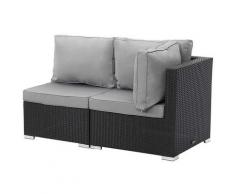 Habitat&jardin - Salotto da giardino Meridian 2 pezzi Ibiza - Atlanta - Nero