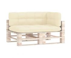 Cuscini per Divani su Pallet 3 pz Crema crema - Vidaxl