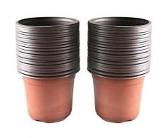 Set di 100 vasi in plastica per piantine e piante, 10 cm