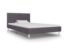 Giroletto in Tessuto 90x200 cm Grigio Scuro vidaXL - Grigio