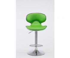 Nova - Sgabello Cucina in Ecopelle con Schienale Girevole Imbottito di Design vari colori colore :