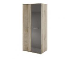 Armadio due ante TIME K rovere antracite lucido ufficio moderno studio design