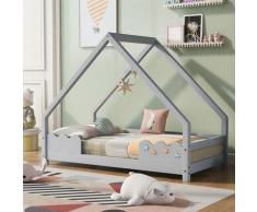 Letto per bambini 80x160cm letto per bambini in legno di pino letto per bambini casa per bambini