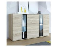 Garneroarredamenti - Credenza moderna rovere naturale mobile design sala soggiorno woper gihome®