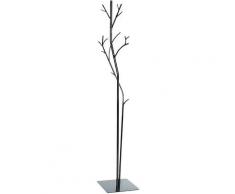 Appendiabiti da Terra 33x33x178 cm in Ferro Battuto Vasconi Platano Nero