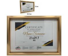 Cornice Oro Per Foto Quadri Tele Dimensioni A4 20 X 30 Cm Stile Retrò In Legno