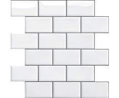 Piastrelle da parete staccabili e incollabili Backsplash per cucina e bagno, Piastrelle 3D adesive