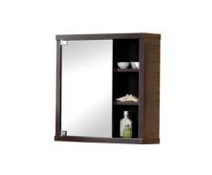 Mobile bagno a specchio Gala 8910 |Mobile bagno con specchio| Mobiletto del bagno | wengè - Topkit