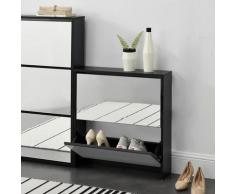 Scarpiera Salvaspazio con 2 Contenitori Ribaltabili 67 x 63 x 17 cm Portascarpe da Ingresso con