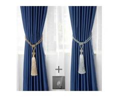Fuienko - Pezzi Tendaggi in tessuto con pompon per finestre fatti a mano Decorazioni per la casa e