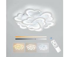 Lampadario LED, 108W 8640lm Plafoniera LED Soffitto, Lampadario a Forma di Amare per Camera da