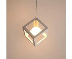 Comely - Lampade a sospensione a forma di cubo con lampadario, lampade a sospensione industriali,