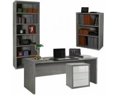 Composad - Scrivania da ufficio Elegante postazione porta PC per cameretta Made in Italy -Ufficio