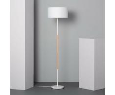 Lampada da Terra Silinda Bianco