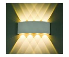 Lampade da parete moderne a LED per esterni/interni IP65 Lampada da parete impermeabile 8W, Spot Up