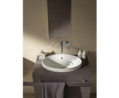 Keramag VariForm lavabo da incasso ovale, 500x400mm, senza foro per rubinetto, con troppopieno,