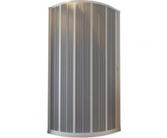 Forte - Box doccia semicircolare bianco in pvc a soffietto h 185 mod. Flex con apertura laterale
