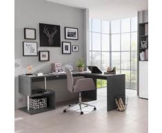 Ahd Amazing Home Design - Scrivania ufficio studio angolare design moderno 180x160 cm Vilnis Dark