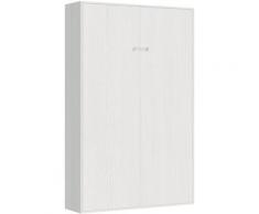 Letto 140 Kentaro verticale a scomparsa bianco frassino