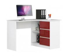 Scrivania Moderna, Scrivania Salvaspazio, Scrivania con Cassettiera, 125x77x85 - Colore: