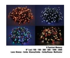 Luci di Natale Led a Luce Calda Fredda Bianca da Esterno Interno Addobbi Albero - Numero Led: 1000