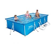 Piscina fuori terra 56424 rettangolare Steel Pro 400x211x81cm - Bestway