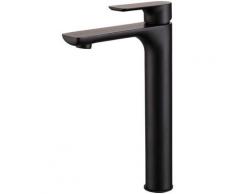 Robinet mitigeur lavabo haut à poser noir - Nunki
