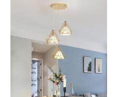 3pz lampade a sospensione lampada da soffitto retrò industriale vintage E27 lampada a sospensione