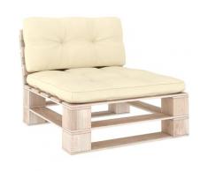 Vidaxl - Cuscini per Divani su Pallet 2 pz Crema