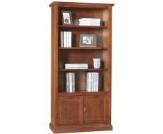 Libreria Tinta Noce 90x41x186 Per Interno Sala Da Pranzo Salotto Cucina Ufficio Massello Arte Povera