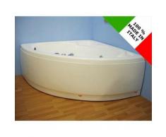 Vasca da bagno angolare con idromassaggio 130x30 cm